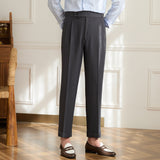Fiumicino Straight Fit Double Pleated Trousers