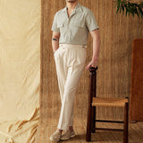 Ischia Cotton Seersucker Short Sleeve Shirt