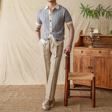 Ripley Cotton Blend Jacquard Knitted Short Sleeve Shirt