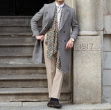 Kings Double Breasted Wool Blend Coat