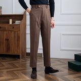 Bristol Wool Felt Straight Fit Trousers