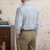 Corsica Linen Striped Long Sleeve Shirt