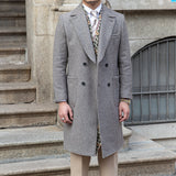 Kings Double Breasted Wool Blend Coat
