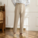 Varese Straight Fit Double Pleated Trousers