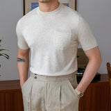 Rome Knitted Linen Blend T-Shirt