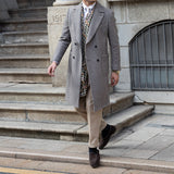 Kings Double Breasted Wool Blend Coat