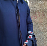 Roma Belted Wool Blend Trench Coat