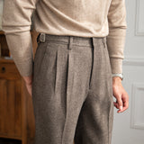 Houndstooth Edinburgh Straight Fit Trousers