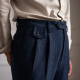 Winchester Herringbone Wool Blend Suit Trousers