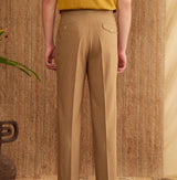 Catanzaro High Waisted Straight Fit Trousers