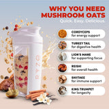 RYZE Superfoods Mushroom Coffee Medium Roast 30 Servings + Mushroom Overnight Oats 7 Servings – USDA Organic