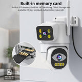 4G Security Camera Outdoor | Dual Lens PTZ with Color Night Vision & 2.5K HD