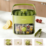 Ice Cube Tray with Lid and Storage Bin – 2-Pack Easy Release Ice Maker Set