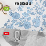 Foldable Keychain Tote Bag – Compact Reusable Floral Bag