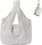 Foldable Keychain Tote Bag – Compact Reusable Floral Bag MY MODERN MART