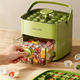 Ice Cube Tray with Lid and Storage Bin – 2-Pack Easy Release Ice Maker Set