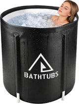 Portable Foldable Bathtub for Adults | Freestanding Soaking Tub for Small Bathrooms