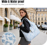 Foldable Keychain Tote Bag – Compact Reusable Floral Bag