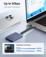 Magnetic Portable SSD 460MB/s – External Solid State Drive for Phone & Laptop