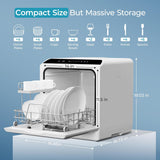 Portable Countertop Dishwasher – 6 Programs 5L No Install