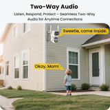 4G Security Camera Outdoor | Dual Lens PTZ with Color Night Vision & 2.5K HD