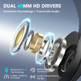 Wireless Over-Ear Headphones – 90H Battery Bluetooth 5.4