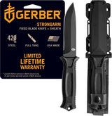 Gerber StrongArm Fixed Blade Survival Knife – Black