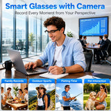 Smart Glasses with Camera | 4K Video, Open-Ear Audio & AI Translation