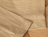 Marbella Cotton Linen Straight Fit Pleated Trousers