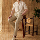 Embroidered Cotton Knit Short Sleeve Polo Shirt