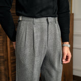 Houndstooth Edinburgh Straight Fit Trousers