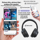 Wireless Headphones with AI Translation – 100+ Languages