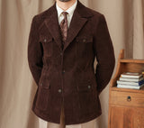 Lincoln Corduroy Cotton Suit Collar Jacket
