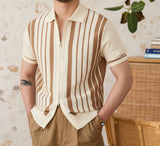St. Julian Cotton Striped Cotton Cardigan