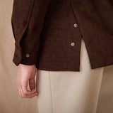 London Herringbone Suede Trim Field Jacket