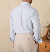 Budva Cotton Seersucker Long Sleeve Shirt