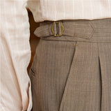 Fiumicino Straight Fit Double Pleated Trousers