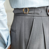 Grosseto Wide Fit Double Pleated Trousers