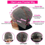 Chocolate Brown HD Lace Front Human Hair Wigs