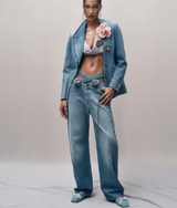 Carnivorous Rose Denim Blazer