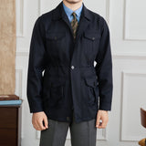 Milan Cotton Blend Zipped Suit Jacket