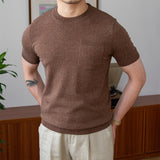 Rome Knitted Linen Blend T-Shirt