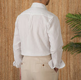 Budva Cotton Seersucker Long Sleeve Shirt