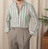 Amalfi Striped Cotton Long Sleeve Shirt