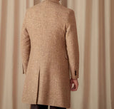 Rome Wool Silk Blend Double Breasted Coat