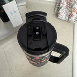 Mexican Embroidery 40oz Insulated Tumbler with Straw
