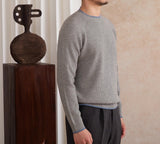 Firenze Textured Contrast Knit Wool Jumper