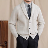 Harrow Ribbed Shawl Collar Cardigan