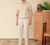 Bari Cotton Blend Short Sleeve Polo Shirt