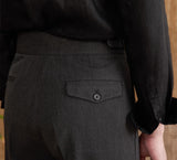 Sicilia Gurkha Straight Fit High Waisted Trousers